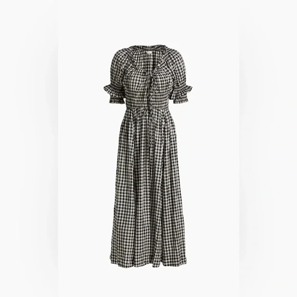 DOEN Ischia Gingham Dress - Picture 1 of 4